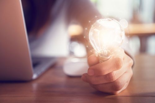 Foto: Neue Ideen mit Innovation und Kreativität-Konzept
